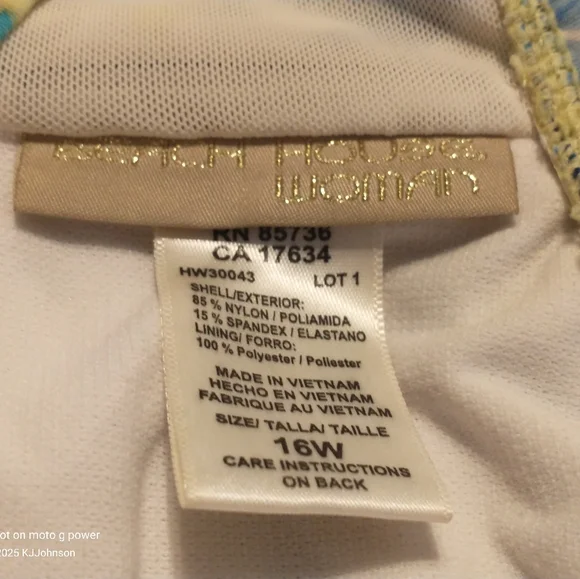 Beach House Swim Top Tankini in Floral Print Size 16 - Picture 5 of 5